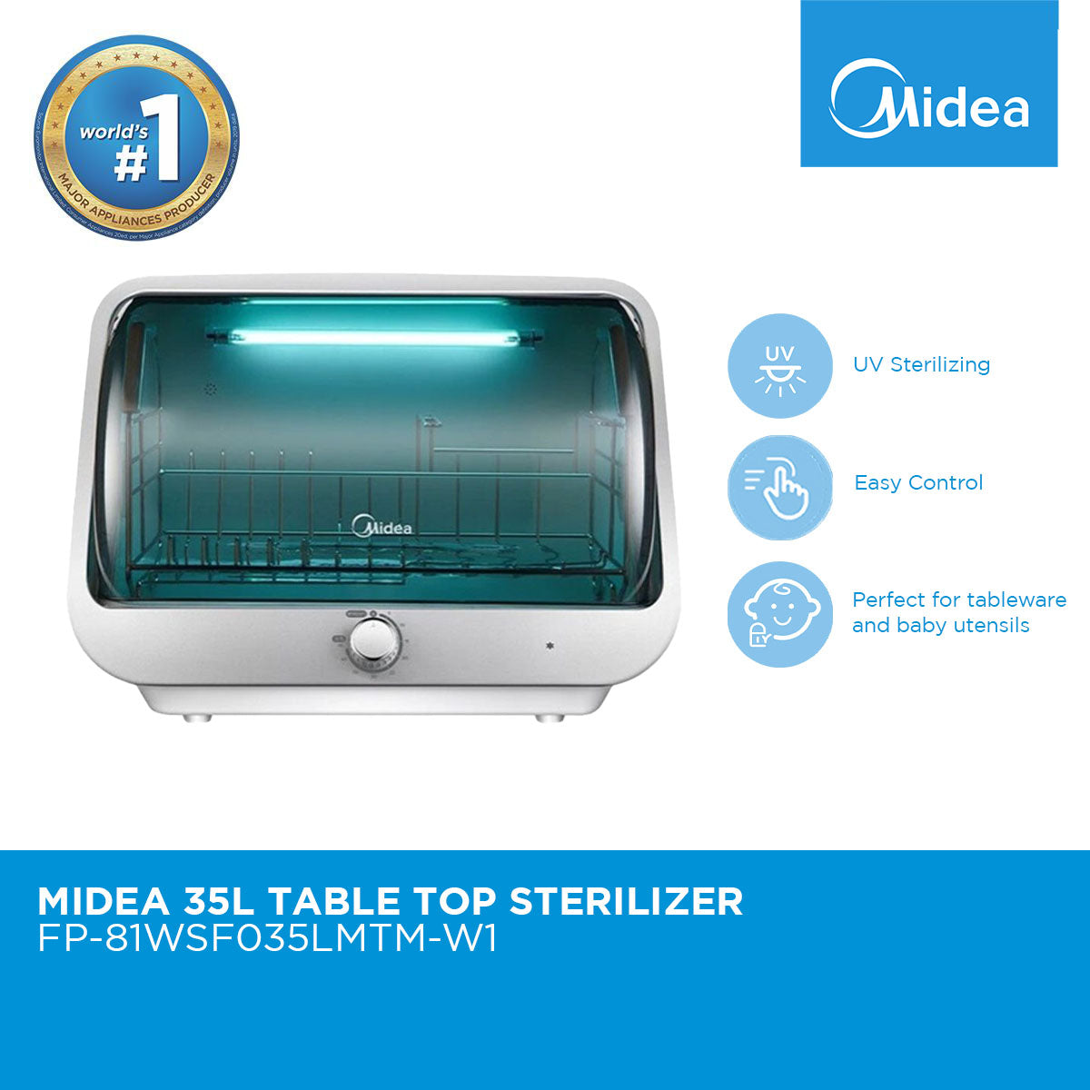 Surprisingly Friendly Midea 35L table top Sterilizer