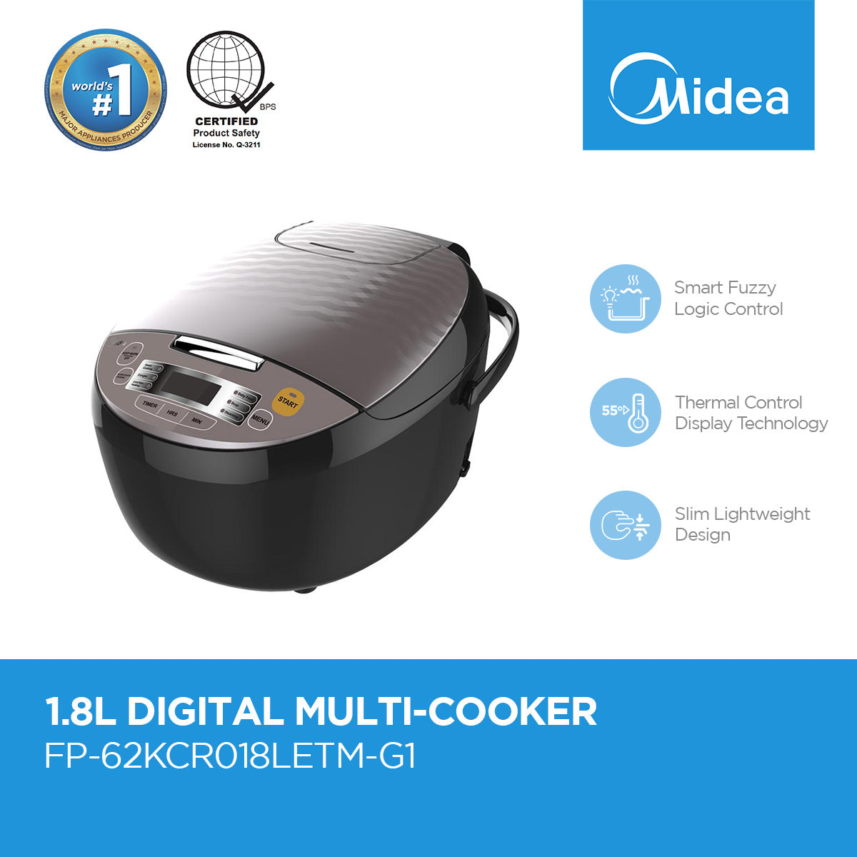 Midea 1.8L Multi Cooker