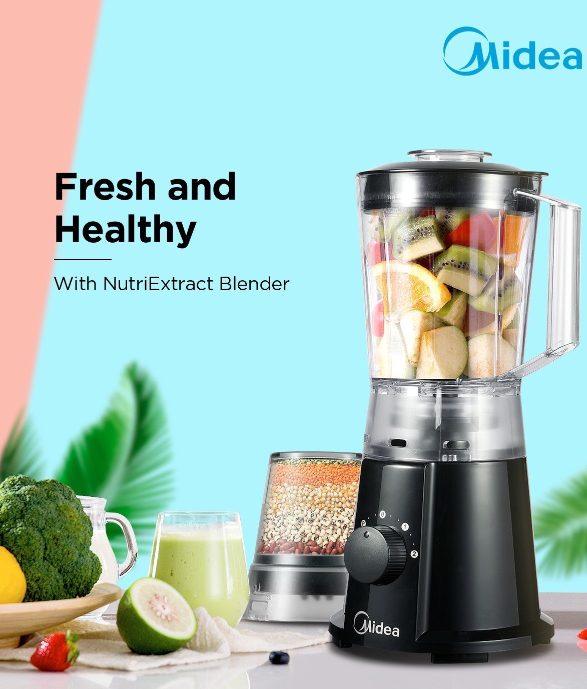 Surprisingly Friendly Midea Black Table Top Blender