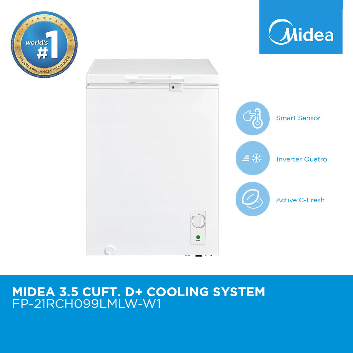 Midea 3.5 Cu. Ft. Chest Freezer