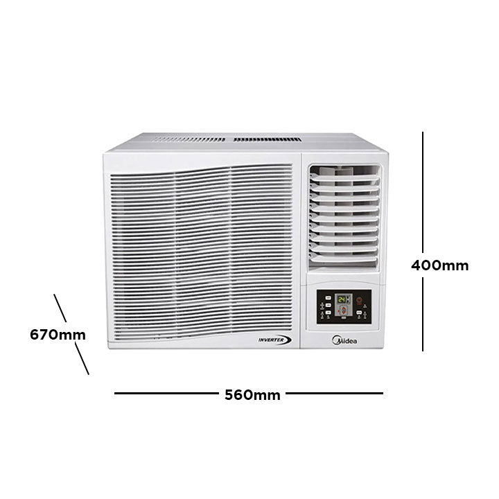 Surprisingly Friendly Midea 1.0 HP Window Type Inverter Aircon - Remote Controlled