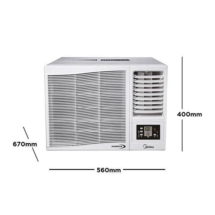 Surprisingly Friendly Midea 1.5 HP Window Type Inverter Aircon - Remote Controlled