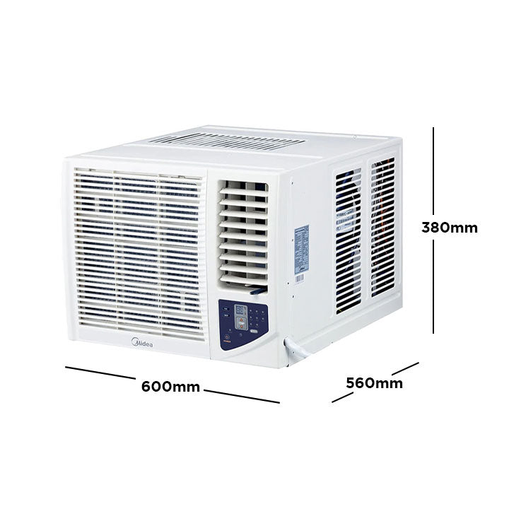 Midea 1.5 HP Window Type Non Inverter Aircon - Remote Controlled