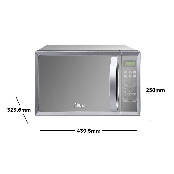 Midea 20L Silver Digital Microwave Oven