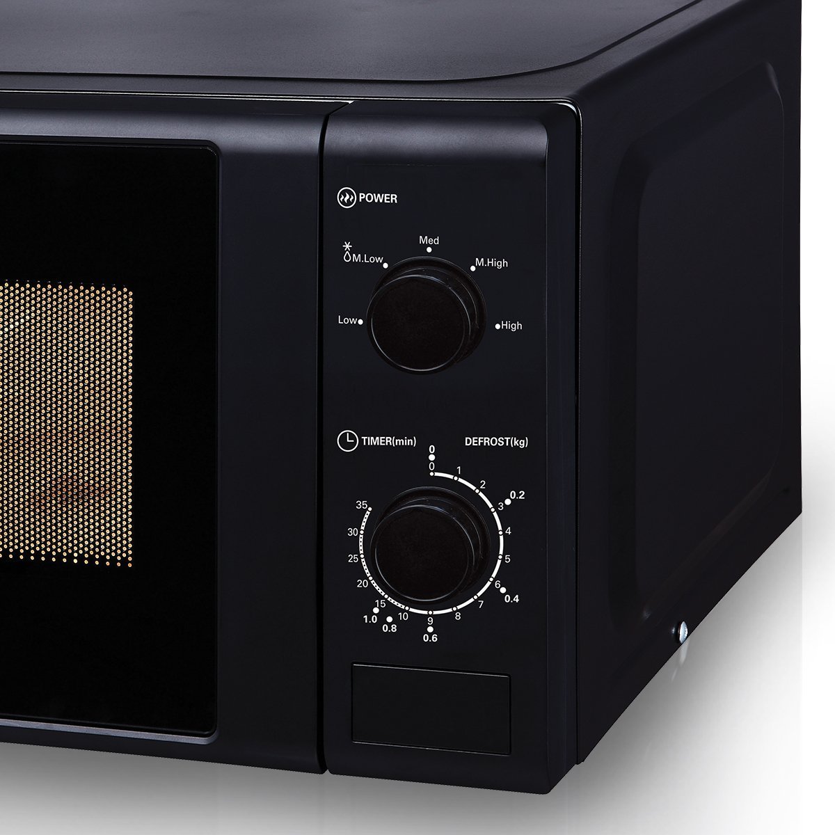 Surprisingly Friendly Midea 20L Black Mechanical Microwave Oven