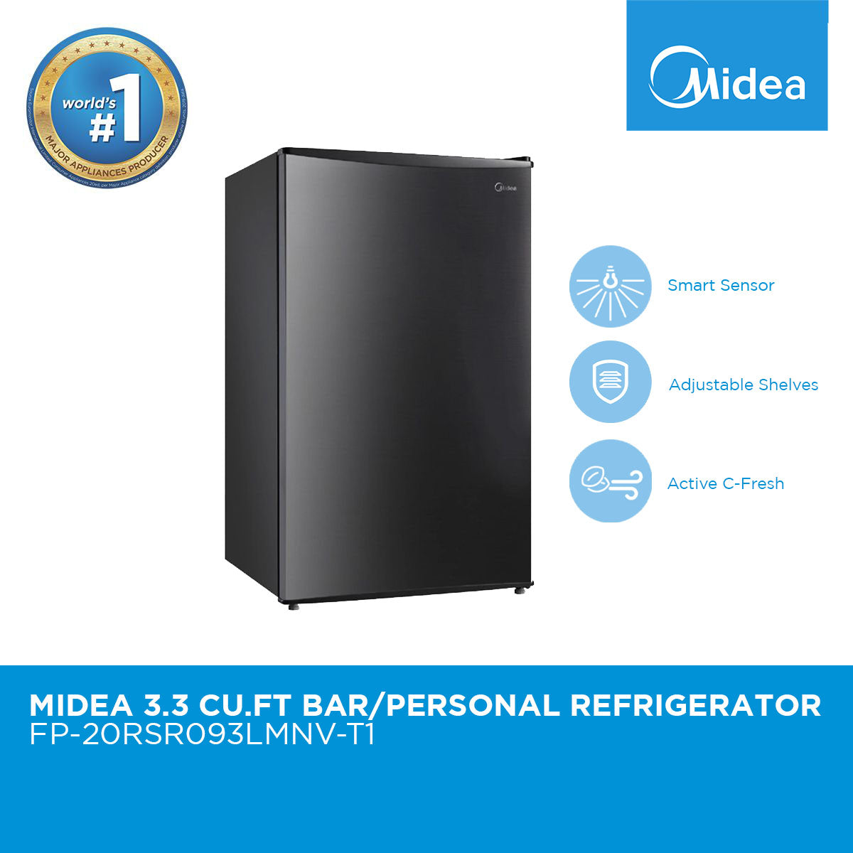 Midea 3.3 cu. ft. Mini Bar Refrigerator