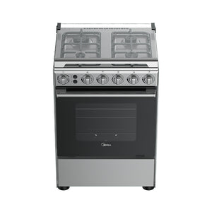 Surprisingly Friendly MIDEA 60cm 4Gas ( Inox Silver)