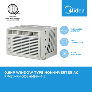 Surprisingly Friendly Midea 0.6HP Window Type Non Inverter Aircon