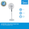 Surprisingly Friendly Midea 5 Blades Timer and DC Inverter Fan