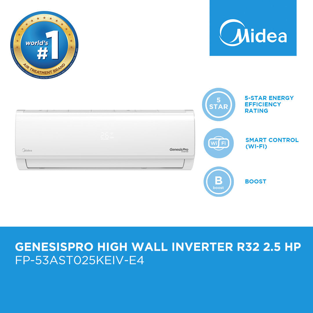 Surprisingly Friendly Midea GenesisPro High Wall Inverter R32 2.5 HP
