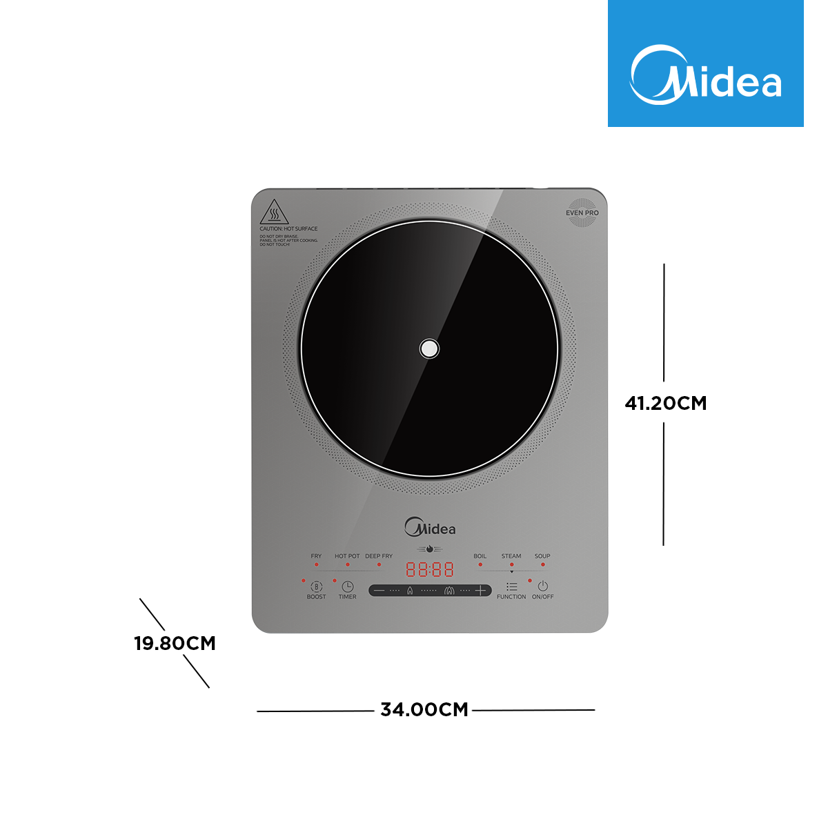 2200W Digital Induction Cooker (Glacier Silver)