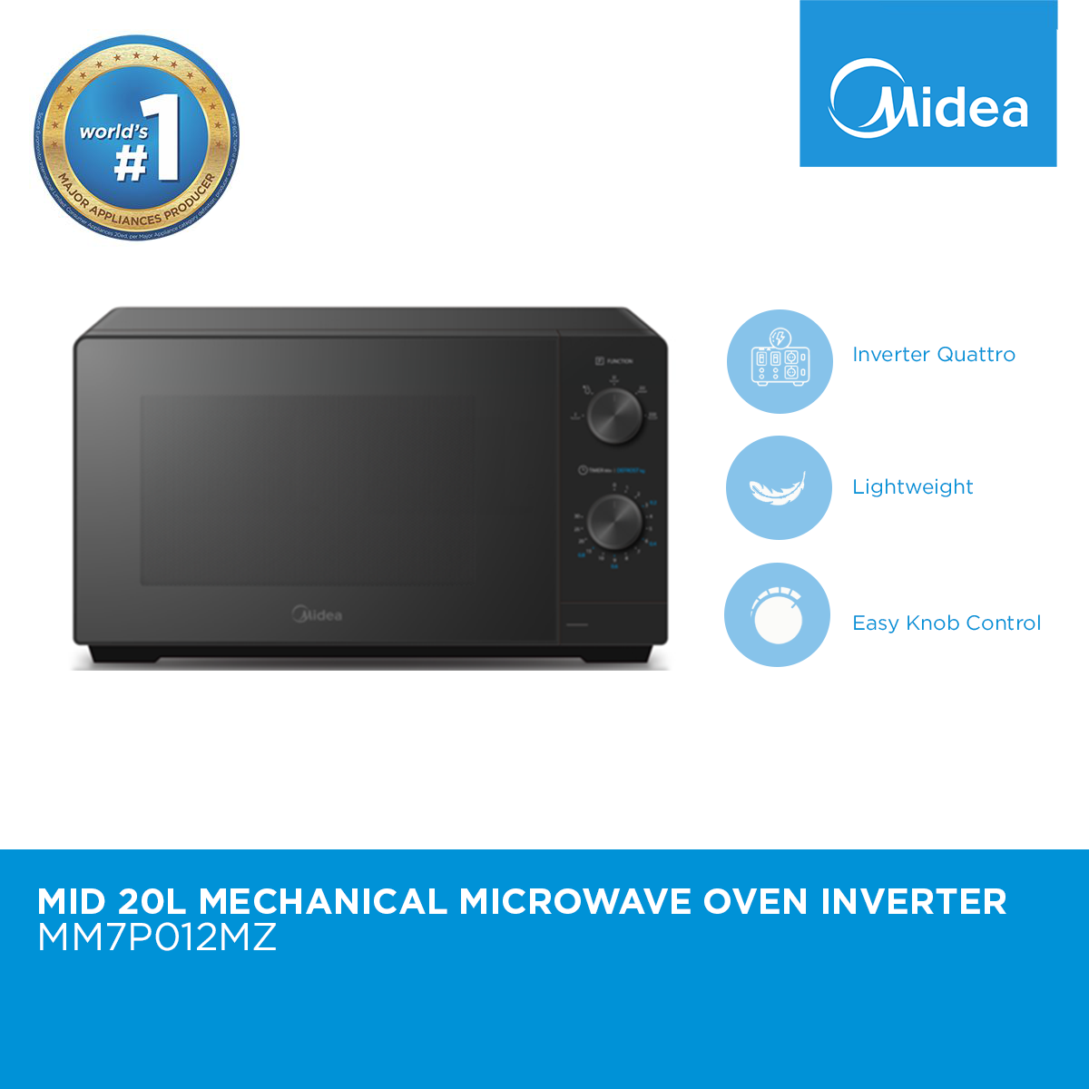 MIDEA 20L Mechanical Microwave Oven Inverter