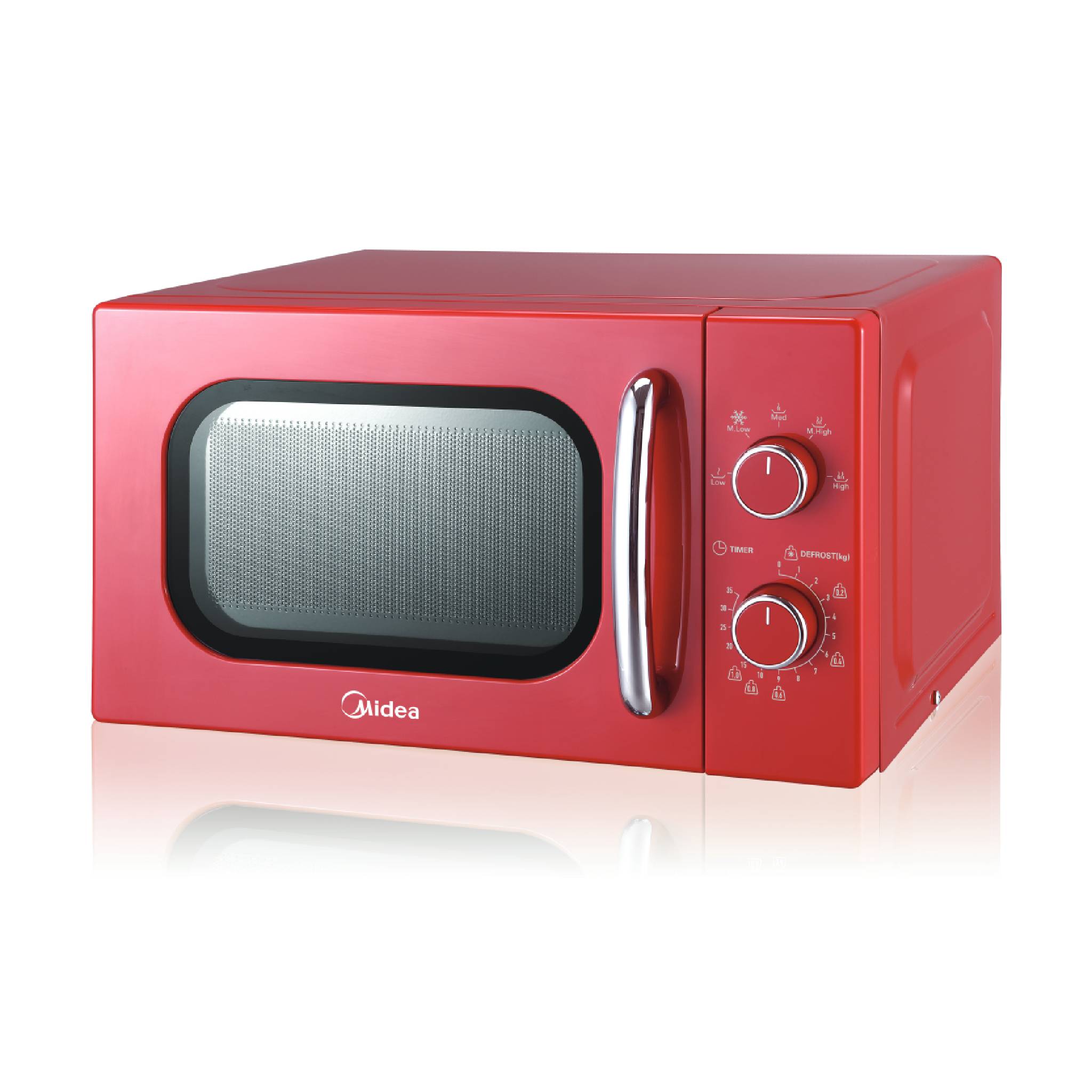 Surprisingly Friendly Midea 20L Red Manual Control Microwave Oven