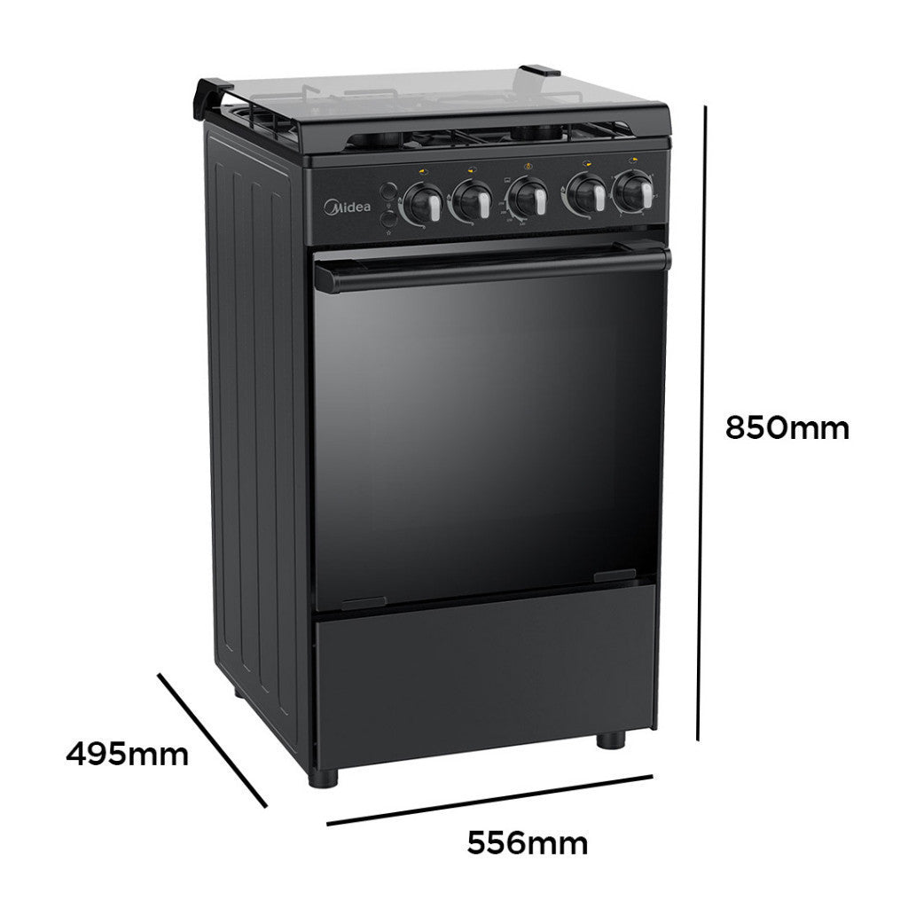 Surprisingly Friendly Midea 50cm 3 Gas Burner + 1 Hot Plate + Rotisserie