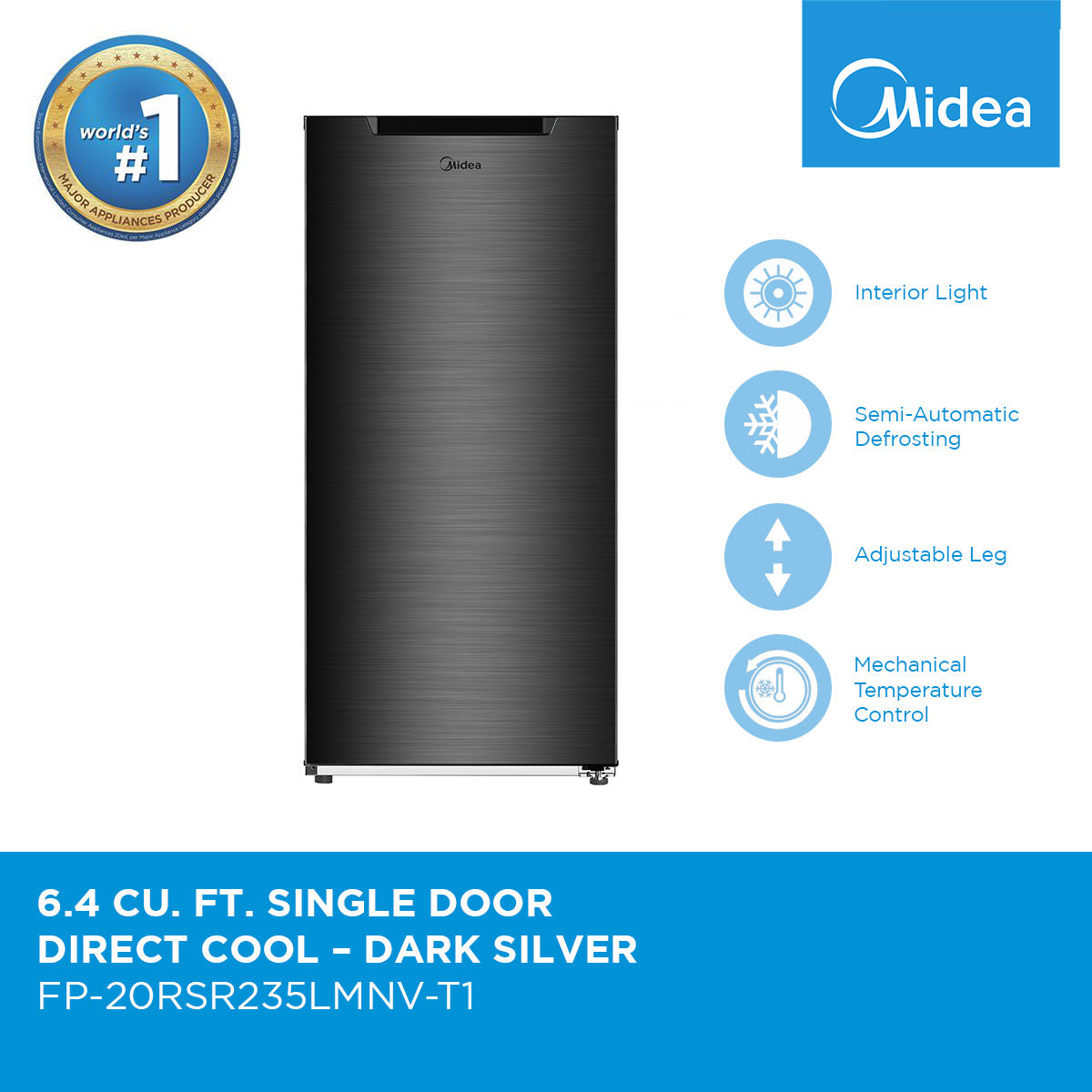 Midea Single Door 6.4cuft