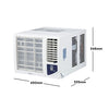 Midea 1.0 HP Window Type Non Inverter Aircon - Remote Controlled