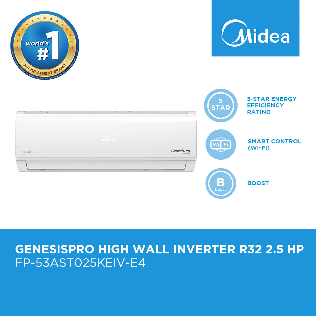 Midea GenesisPro High Wall Inverter R32 2.5 HP