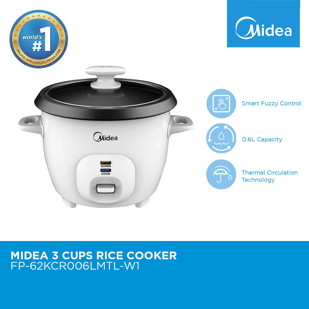 Midea 3 Cups Rice Cooker