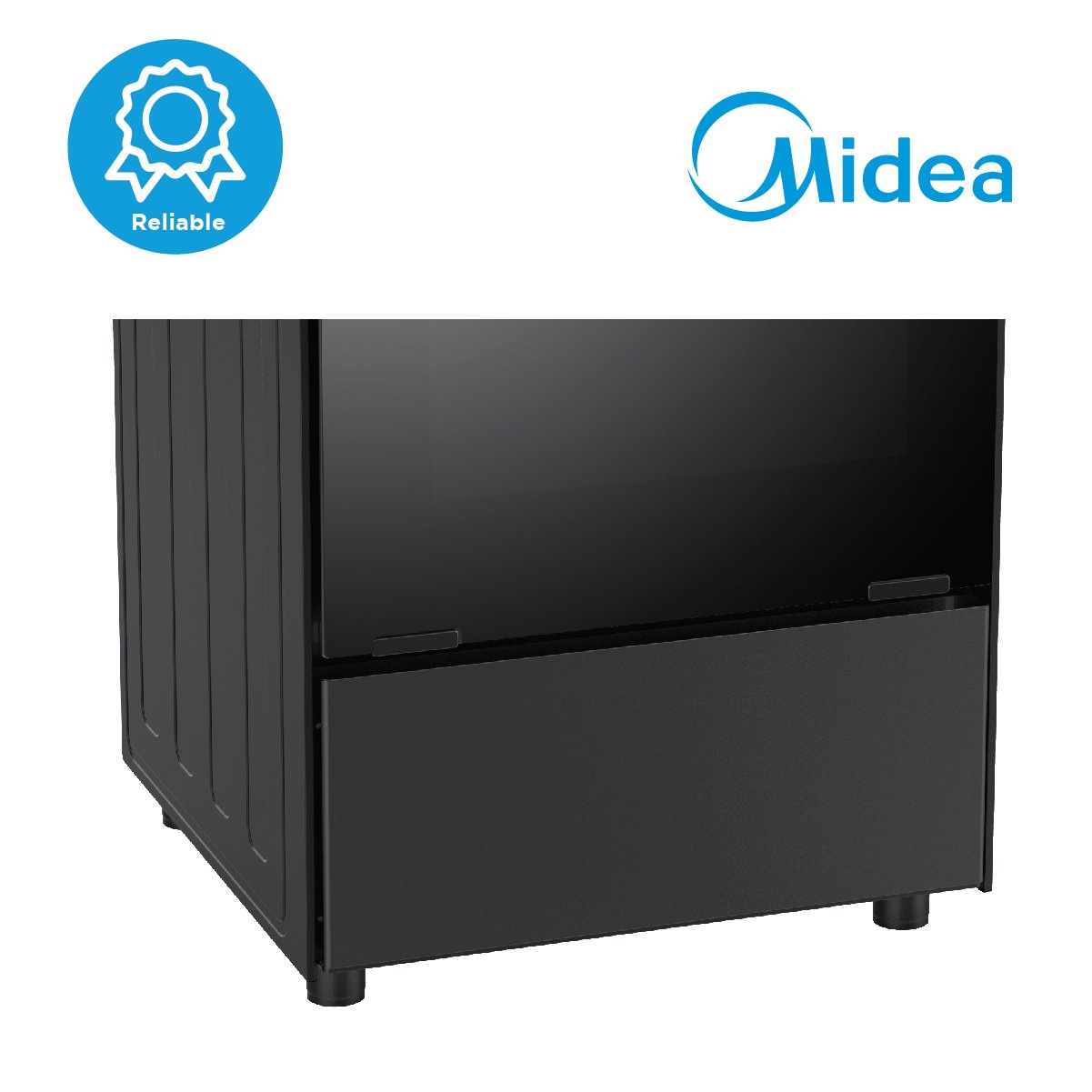 Surprisingly Friendly Midea 50cm Black Gas Range (2 Gas Burners + 2 Hot Plates)