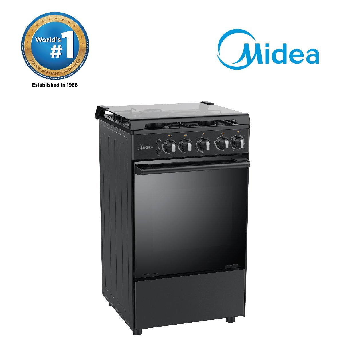 Surprisingly Friendly Midea 50cm Black Gas Range (2 Gas Burners + 2 Hot Plates)