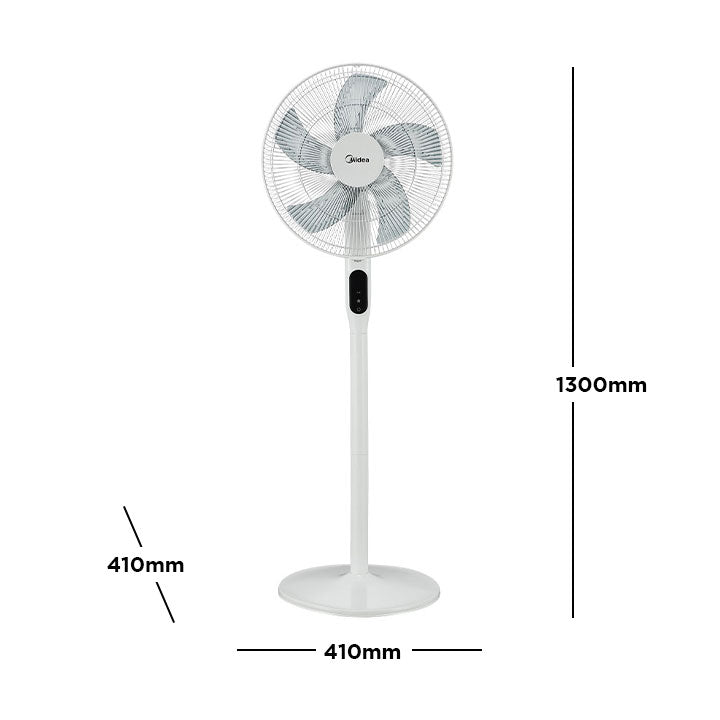 Midea 2 in 1 Convertible 5 Blades Timer and DC Inverter Stand Fan