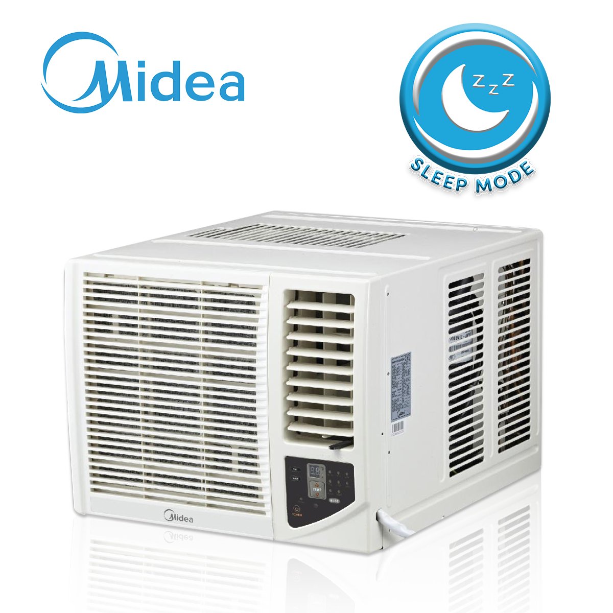 Midea 1.0 HP Window Type Non Inverter Aircon - Remote Controlled