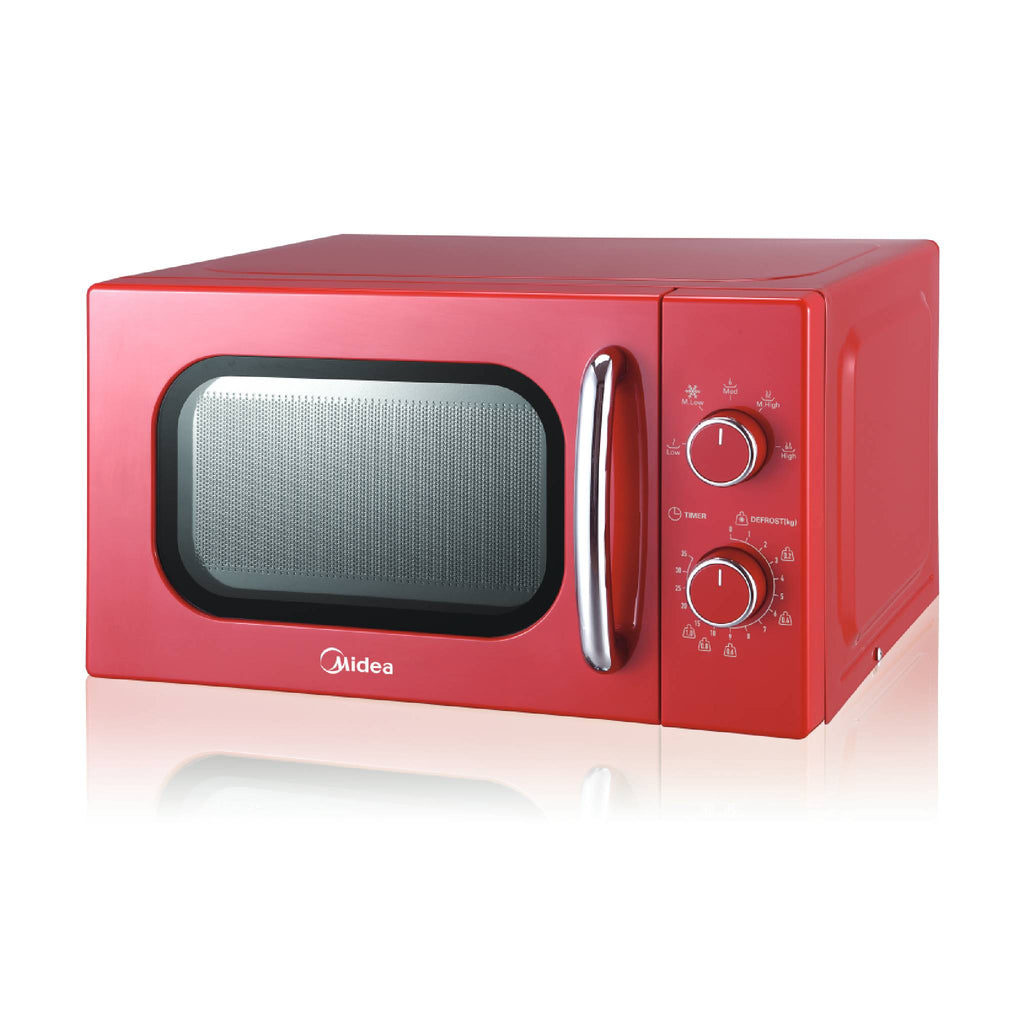 Midea 20L Red Manual Control Microwave Oven